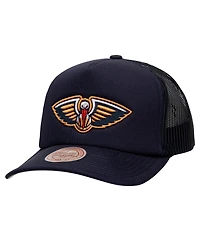 Mitchell & Ness Men's Navy New Orleans Pelicans Core Evergreen Otc Trucker Adjustable Hat