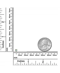 Bling Jewelry Tiny Cubic Zirconia Cartilage Ear Lobe Piercing Yellow 14K Gold Cz Halo Heart Stud Earring 1 Piece Helix Daith Screw Back 4MM