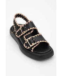 Douro Braided Rope Strap Leather Sandal (Women)