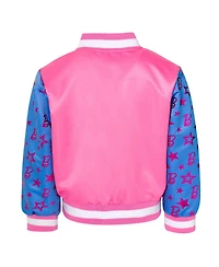 Barbie Little Girls Varsity Bomber Jacket