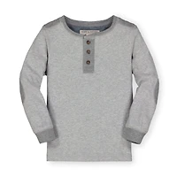 Hope & Henry Baby Boys Long Sleeve Quilted Henley Tee