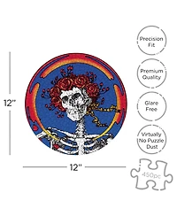 Grateful Dead Skull & Roses 450 Piece Record Disc Jigsaw Puzzle