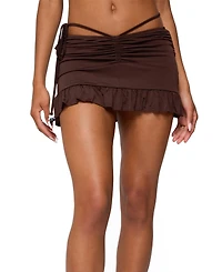Edikted Women's Koda Ruched Mini Skirt