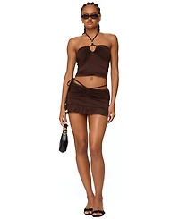 Edikted Women's Koda Ruched Mini Skirt