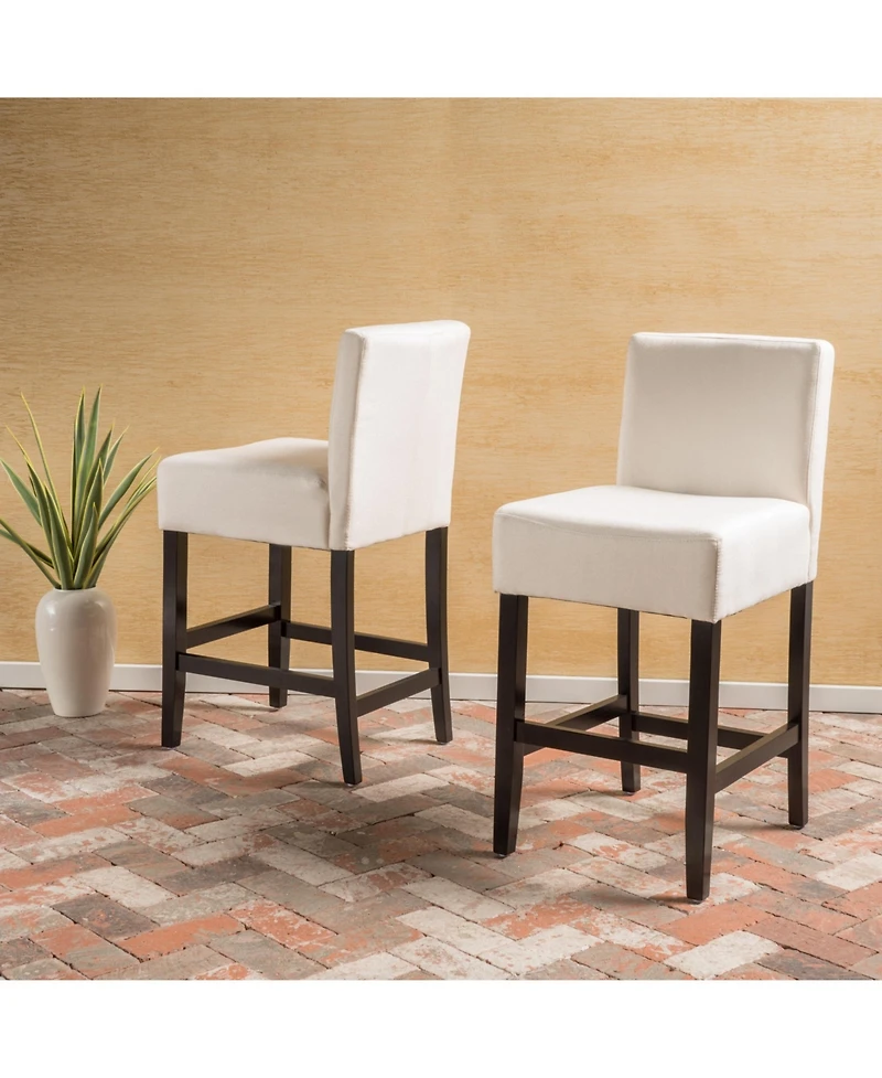 Streamdale Elegant and Sharp Counter Stools with Soft Fabric or Bonded Leather