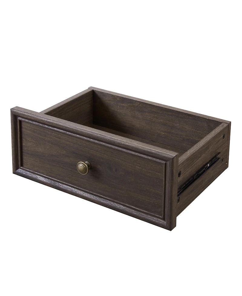 Streamdale Furniture Freestanding Glass Door Cabinet with Drawer for Living & Office Spaces