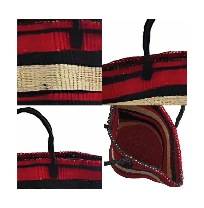 Boldly Endure Large Handmade Sustainable Basket Tote