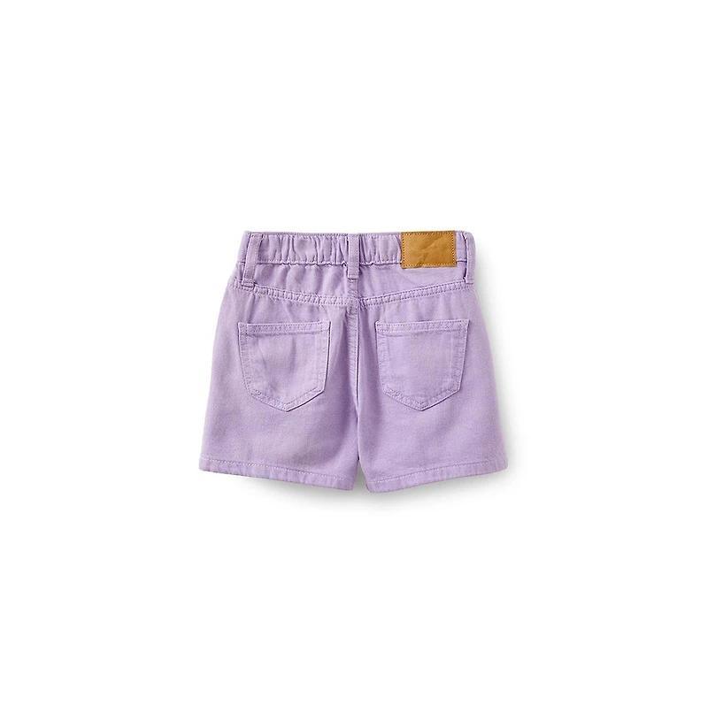 Cotton On Little Girls Little/Big Sarai Pleat Front Denim Short