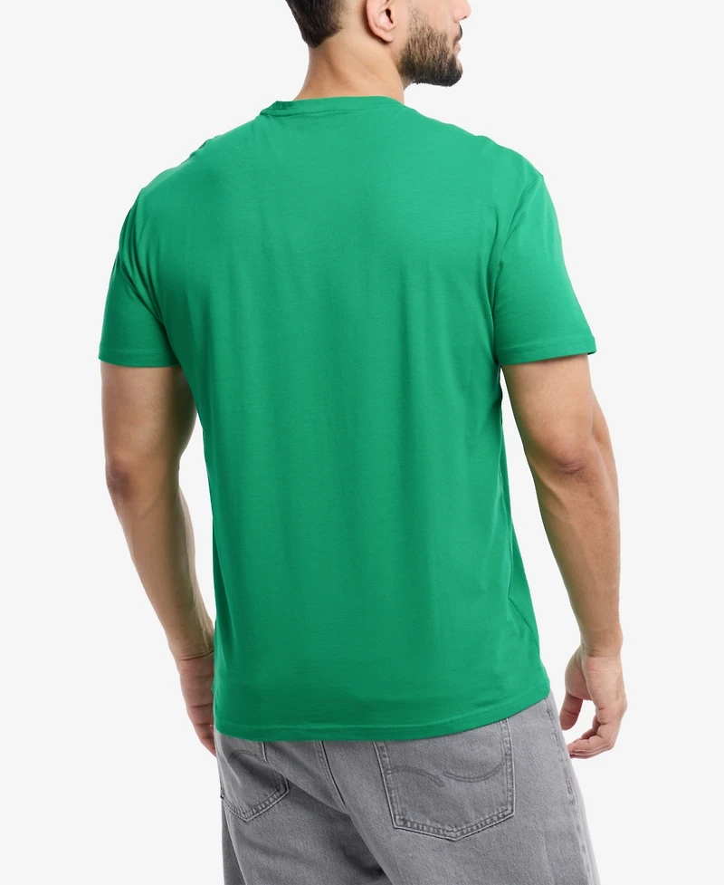 X-Ray Men's Basic Henley Neck Short Sleeve T-Shirt