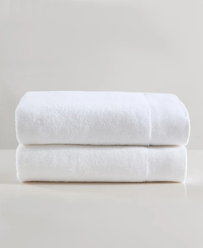 Calvin Klein Entwine Solid Cotton Terry 2-Pc. Bath Towel Set, 64" X 34"