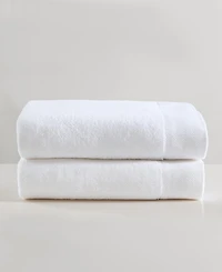 Calvin Klein Entwine Solid Cotton Terry 2-Pc. Bath Towel Set, 64" X 34"