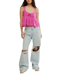 Free People Women's Stevie Lace-Trim Sleeveless Tank Top