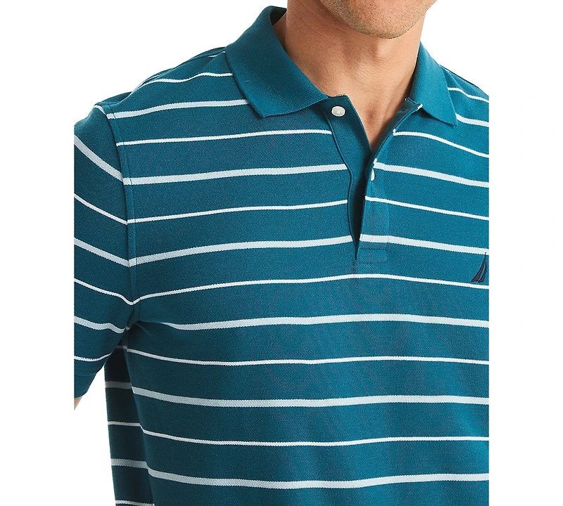 Nautica Men's Striped Classic-Fit Deck Polo Shirt