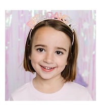 Child Girl's Pastel Rainbow Birthday Girl Headband