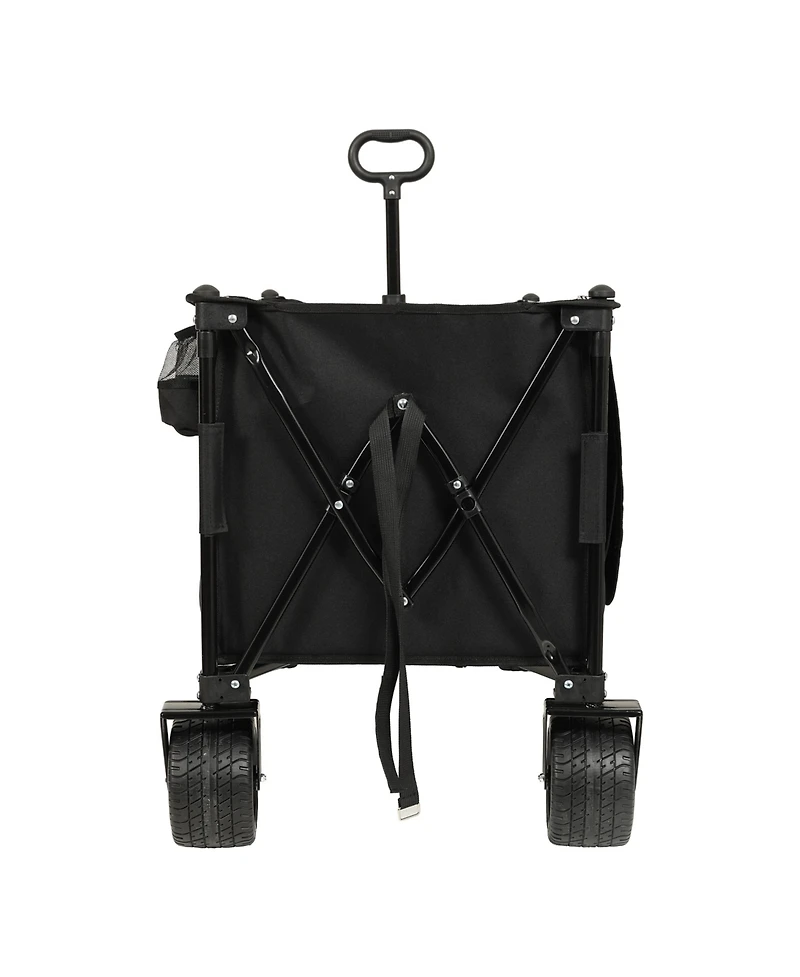 Heavy Duty Collapsible Wagon with Canopy & Big Wheels