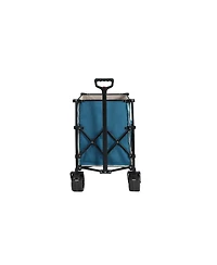 Collapsible Beach Wagon with Big Wheels - Blue