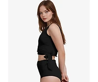 Calypsa Women's Emery 2-Piece Wrap Style Swim Set With Reversible Top and High-Waisted Bottom