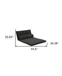 Convertible Futon Loveseat with Sleeper Function and Toss Pillows