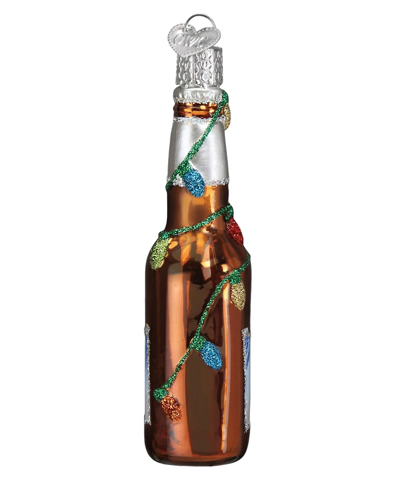 Old World Christmas 4.5" Adult Beverages Holiday Coors Light Beer Bottle Ornament