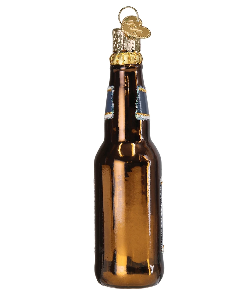 Old World Christmas 4.5" Adult Beverages Blue Moon Beer Bottle Ornament
