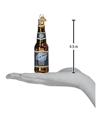 Old World Christmas 4.5" Adult Beverages Blue Moon Beer Bottle Ornament
