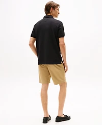 Tommy Hilfiger Men's Short Sleeve Embroidered Chest Stripe Polo Shirt