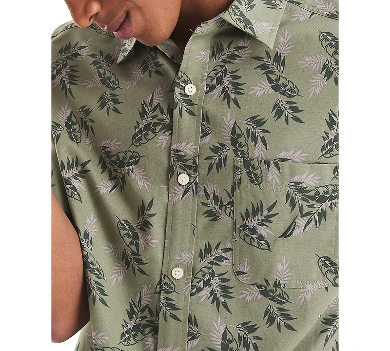 Nautica Men's Leaf-Pattern Shirt