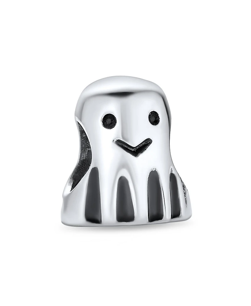 Bling Jewelry Spooky Halloween Ghost Charm Bead Sterling Silver for European Bracelet