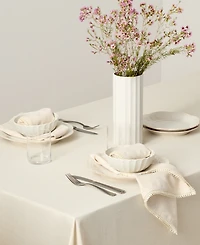 Lenox French Perle 70" Round Tablecloth