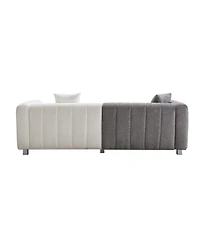 Streamdale Premium Velvet Sofa 3-Seater Loveseat with Metal Legs