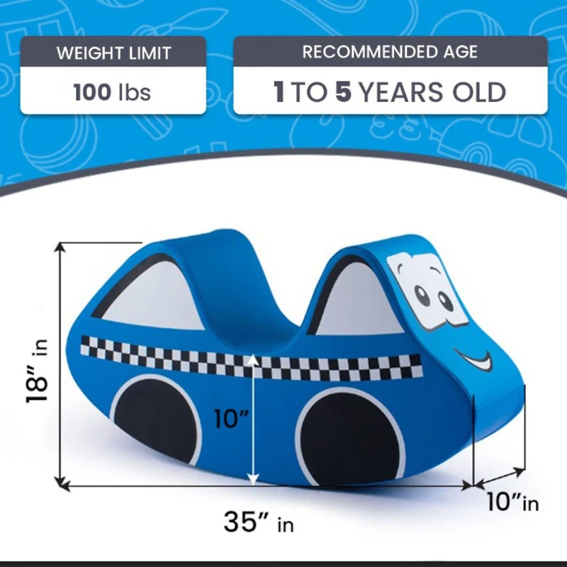 Bintiva Soft Play Police Car Rocker