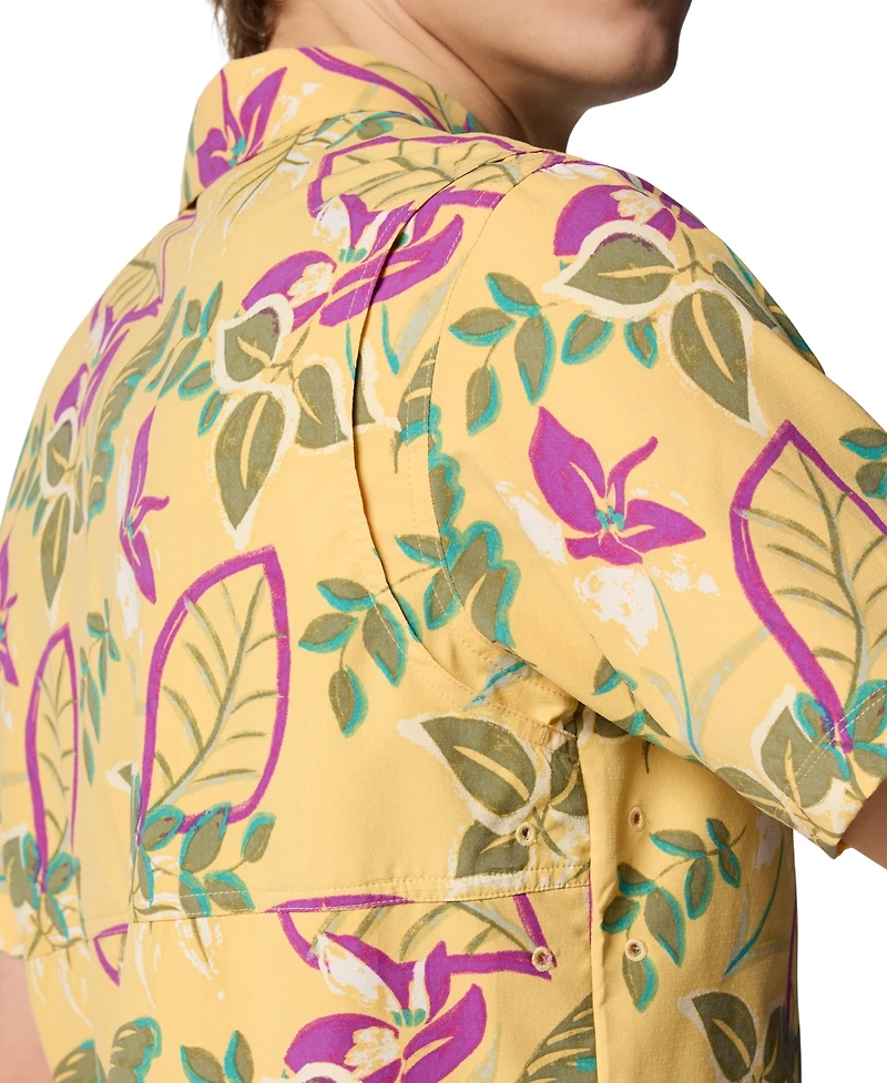 Columbia Men's Tech Trail Utility Printed Woven Short Sleeve Shirt