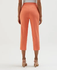 Rafaella Petite Satin Twill Capri Pull On Pants