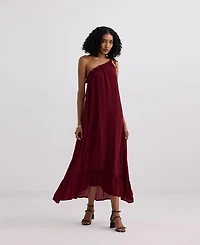 Reistor Women's One-shoulder Midi dress