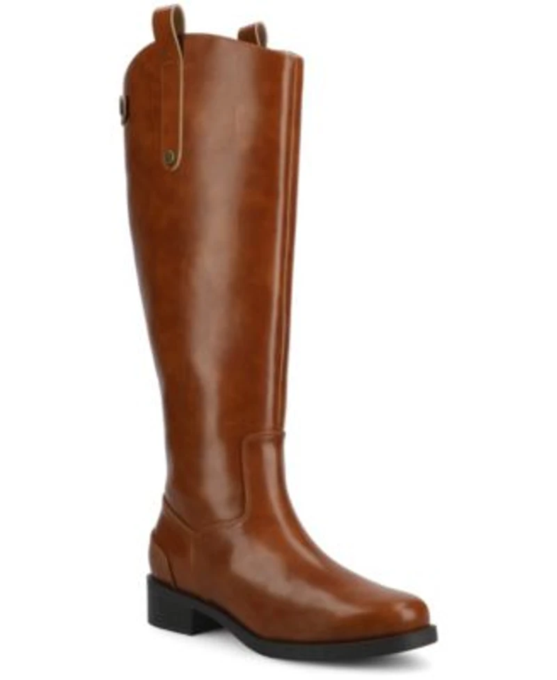 Journee Collection Womens Gema Knee High Regular. Wide Calf Extra Wide Calf Riding Boots