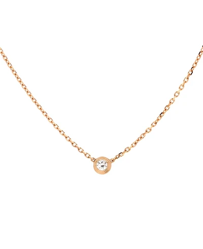 Pre-Owned Cartier Xs Cartier D'Amour Pendant Necklace 18K Rose Gold with Diamond