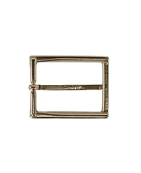 Trafalgar Men's 35mm Italian Simply Classic Rectangular Solid Brass Harness Belt Buckle