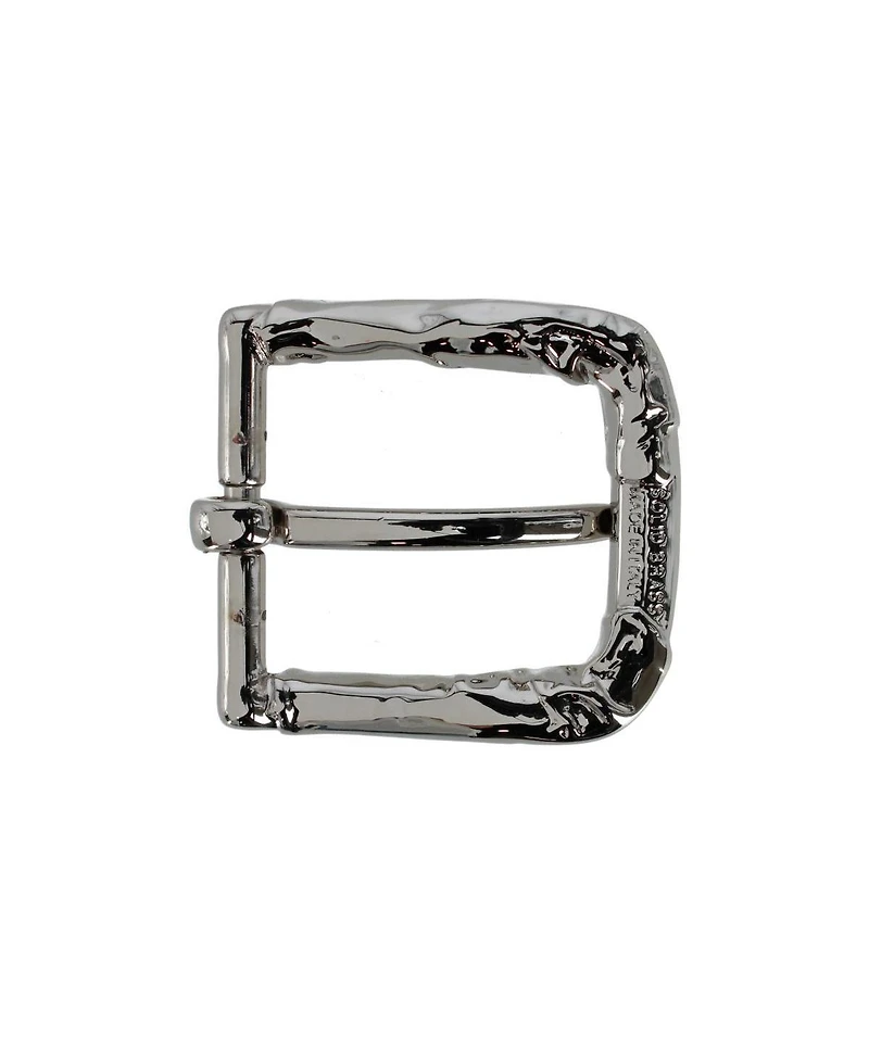 Trafalgar Men's 35mm Italian Rippled Textured Solid Brass Harness Belt Buckle