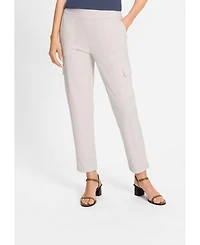 Olsen Women's Mona Fit Straight Cropped Cargo Pant