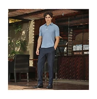 Campus Sutra Men's Powder Blue Seamless Solid Polo T-Shirt