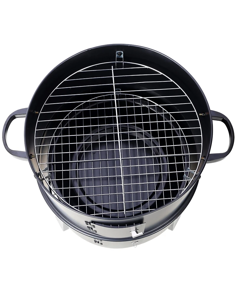 Charcoal Smoker Grill - 16" Vertical Bbq