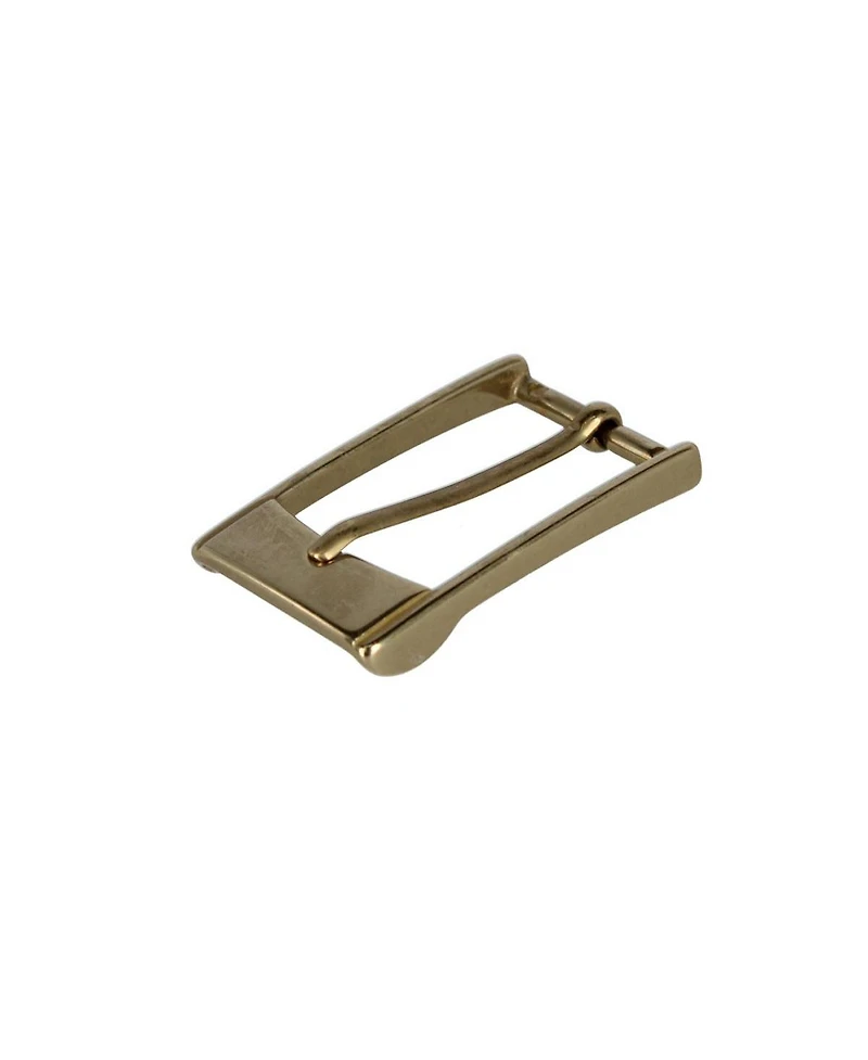 Trafalgar Men's 30mm Elongated Rectangular Solid Brass Italian Harness Belt Buckle