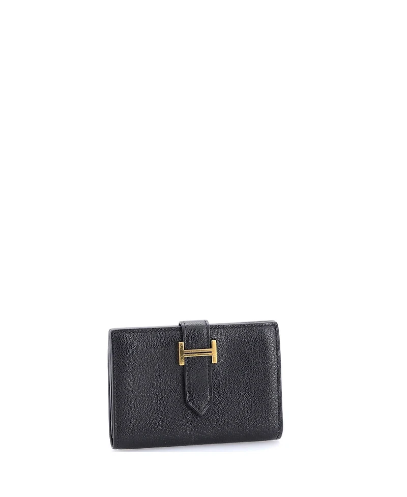 Pre-Owned Hermes Bearn Card Case Chevre Mysore