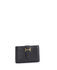 Pre-Owned Hermes Bearn Card Case Chevre Mysore