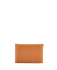 Pre-Owned Hermes Calvi Duo Card Holder Epsom