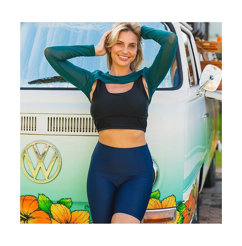 Calypsa Plus Mesh Sleeve Swim Cover Up