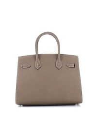 Pre-Owned Hermes Birkin 30 Handbag Grey Epsom with Palladium Hardware
