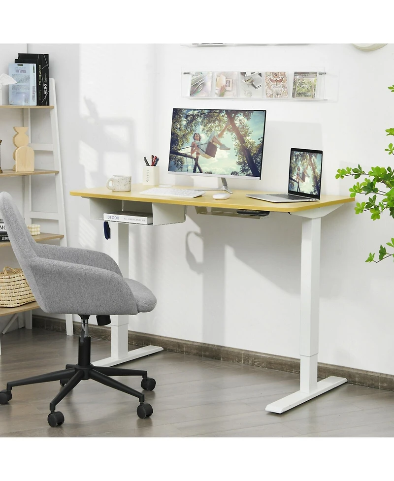 48-Inch Electric Standing Adjustable Desk with Control Panel and Usb Port
