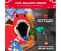 Dino Frenzy | 2-in-1 Corn Hole Games for Kids | 5-Second Setup | Bean Bag Toss Game for Kids | Kids Cornhole Game Set