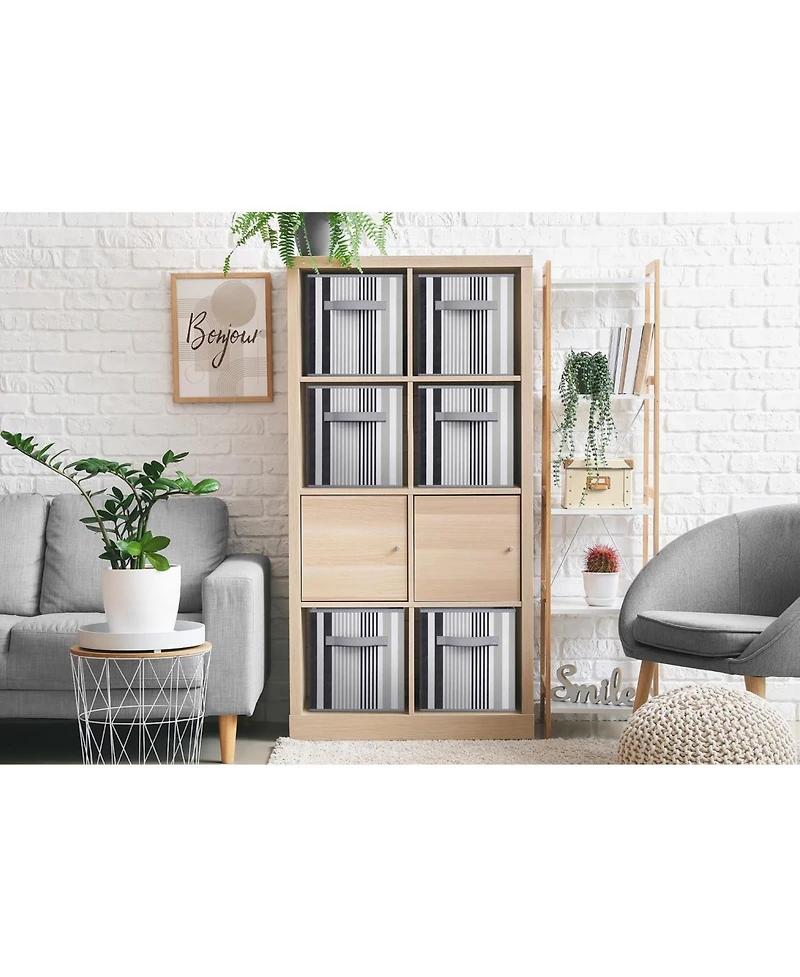 Sorbus 11 Inch Foldable Fabric Storage Cube Bin with Handles - for Organizing Pantry, Closet, Nursery, Playroom, & More